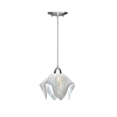 Amergin Flame Handcrafted Glass 1-Light Pendant