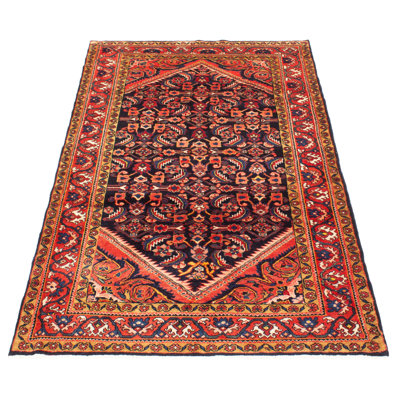 Tapis bleu marine Anatolian Vintage 5 pi 0 po x 8 pi 5 po