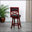 Tabouret pivotant à dossier en X 30 po-717905757-717905760
