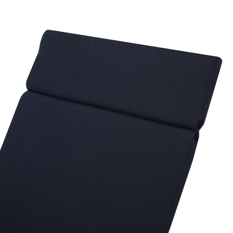 Coussin de chaise longue d'intérieur Cara, Bleu marine