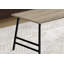 Table basse, accent, cocktail, rectangulaire, salon, métal, stratifié, brun, noir-1322757570-1322757573