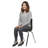 18" Stack Chair with Swivel Glides, 5-Pack - Black-128718711