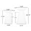 Tables de bout modernes en métal S / 2, thermolaquées blanches avec structure en fer robuste et piédestal élégant pour une paire de tables de rangement de bureau, design minimaliste stable-443705471