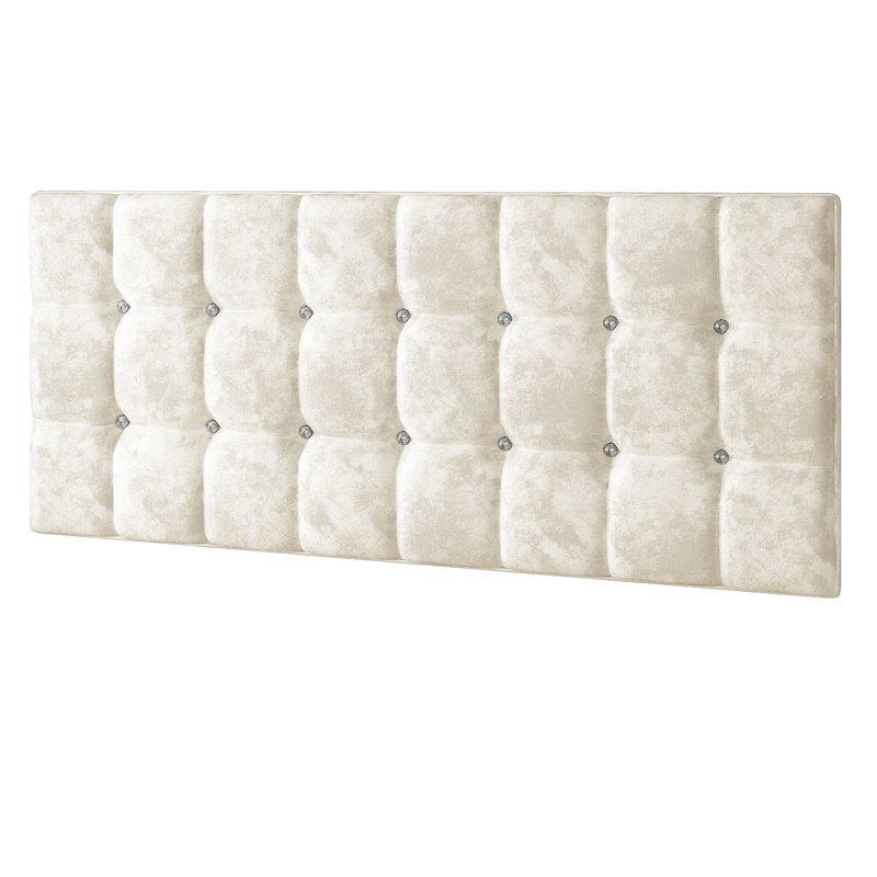 Rochester Upholstered Headboard, Cream, Double (4'6)
