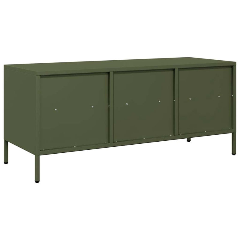 Yes_No_Yes_No_N/A Unfinished TV Stand, Olive Green, 101.5cm