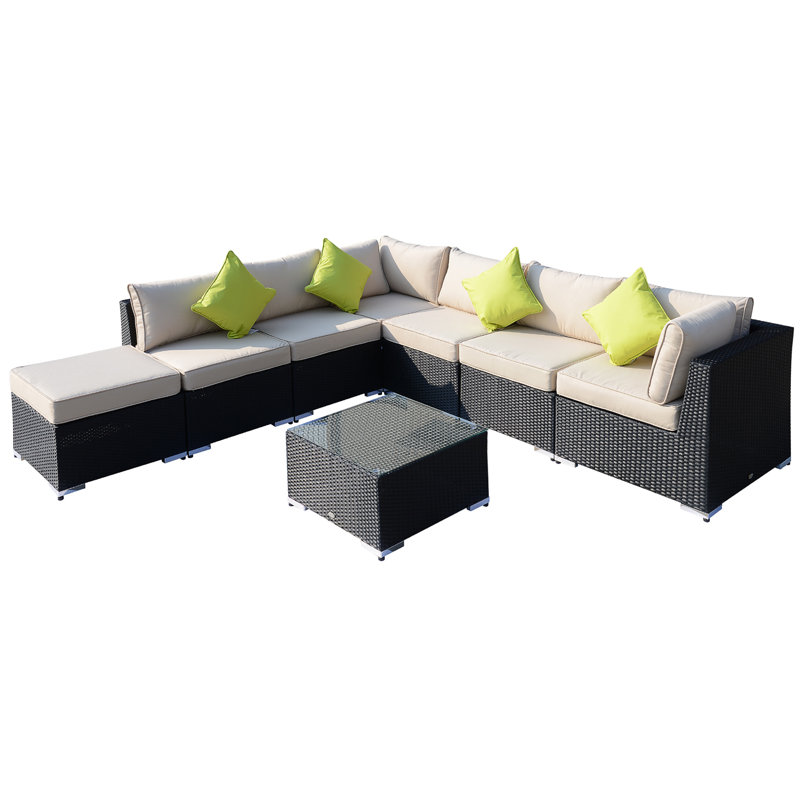 Sebeka 7 - Person Seating Group with Cushions