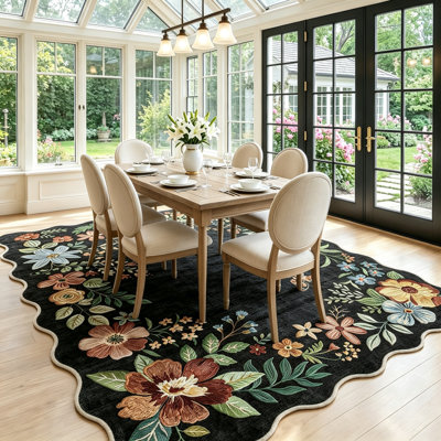 Rectangle 200 cm x 300 cm Floral Area Rug