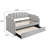 Amelyn Dove Grey Daybed with Trundle Bed