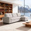 Canapé modulaire moderne réversible avec canapé-lit modulaire 2 pièces capitonné