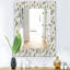 Miroir mural bohémien et éclectique 24 plumes-40099478