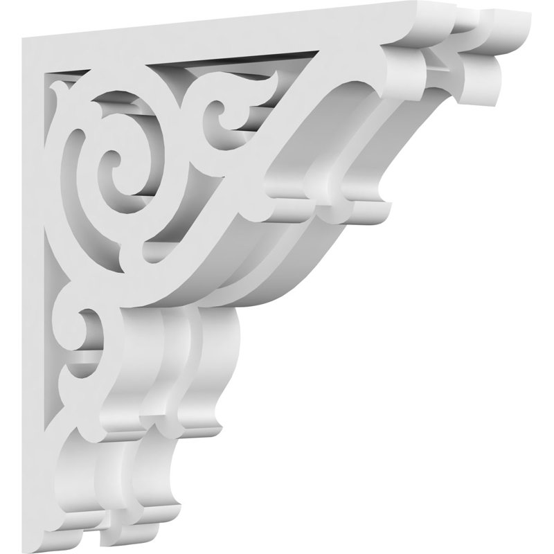Corbeau en PVC de qualité architecturale Athens, H 6 po x l 6 po x P 1,875 po