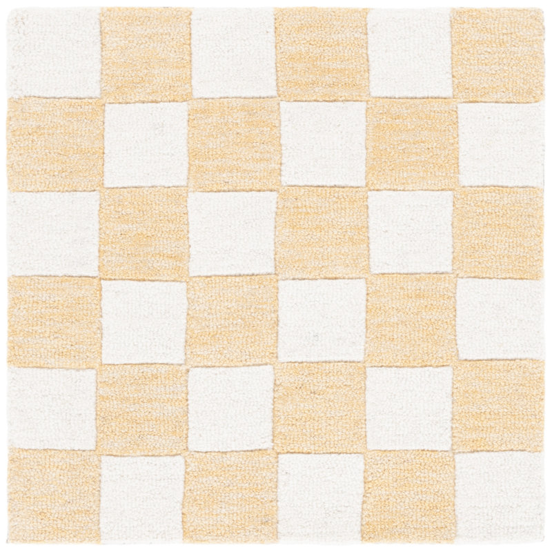 Tapis géométrique en laine / coton touffeté à la main Shamori, Rectangle 6 pi x 9 pi