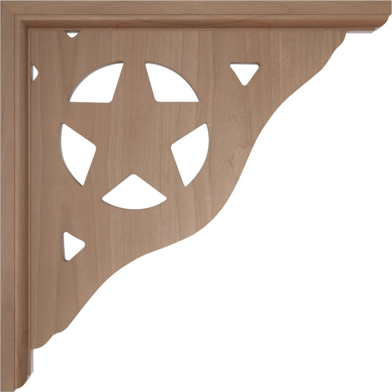 Support en bois Austin H 10 po x l 1,5 po x P 10 po Austin, Cerisier