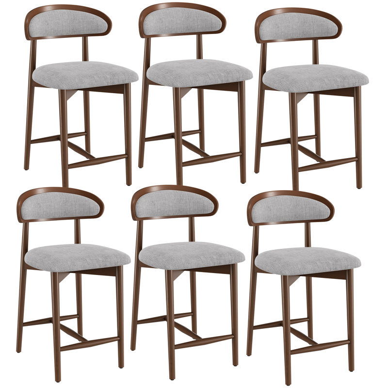 Upholstered Solid Wood Dining Chair With Footrest - Stylish And Comfortable Side Chair, 4, Black