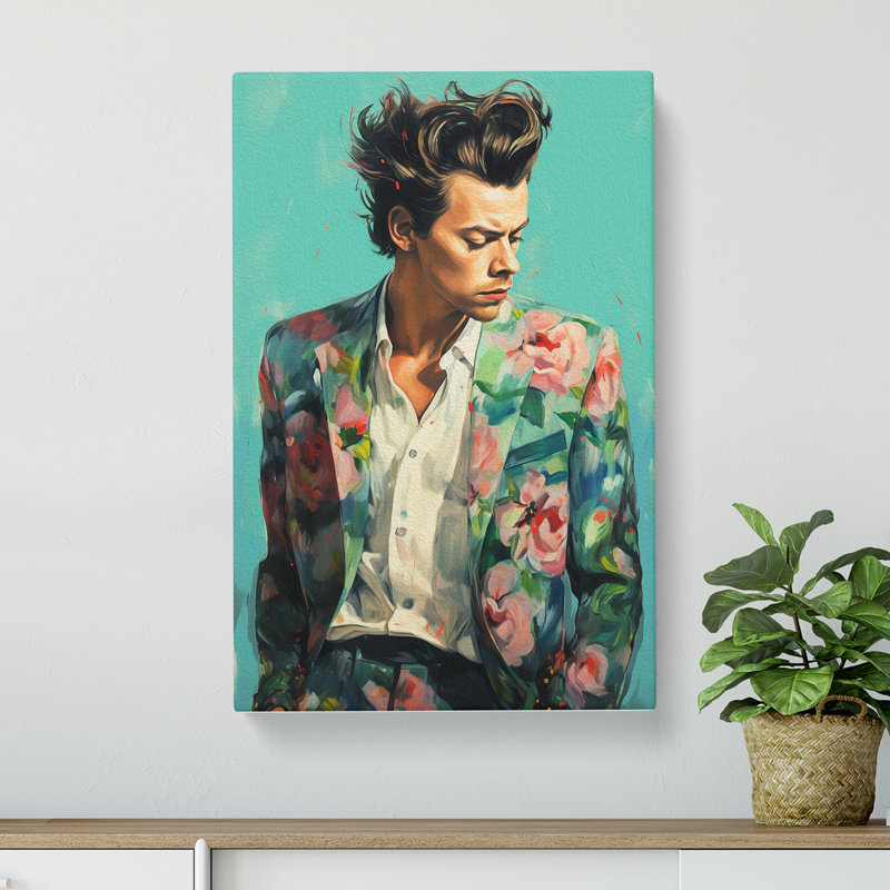 Harry Styles Tachisme - Wrapped Canvas, 76cm H x 50cm W x 3cm D