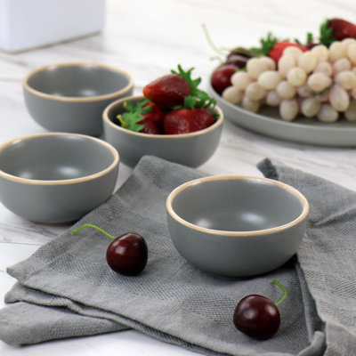 Ensemble de 4 petits bols à fruits 3,5 pouces, allant au micro-ondes et au lave-vaisselle, petite portion