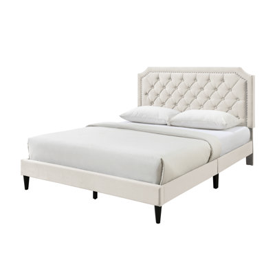 Ava Tufted Upholstered Low Profile Platform Bed -  Red Barrel StudioÂ®, B7C05BD2D8E148CB8684581C3155C8DB