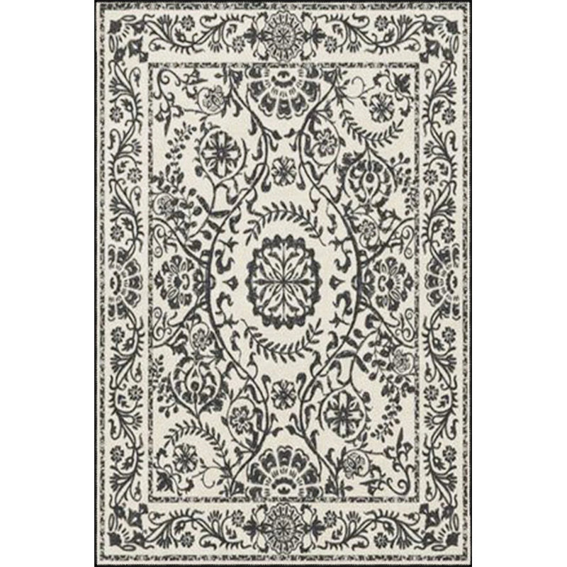 Base tissée lavable rayée à motif d'étoile et tapis décoratif, Rectangulaire 8 pi x 10 pi