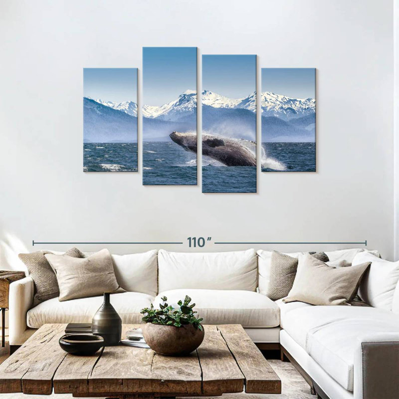 Brampt Humpback Whale Backflip, 48" H x 75" W