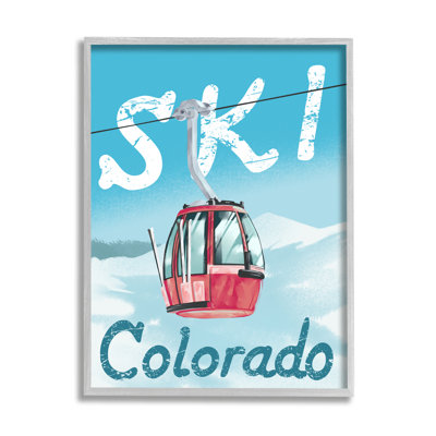 " Ski Colorado Winter Mountain Trolly Snowy Hill " by Ziwei Li