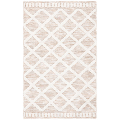 Alaiza Geometric Beige/Ivory Area Rug