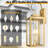 Dusk To Dawn Outdoor Wall Lantern 2-Light, 19" Large Outside Modern Wall Sconce Light Fixture, Industrial Porch Light Wall Mount With Glass, Waterproof Farmhouse Exterior Lamp Lighting-287882142
