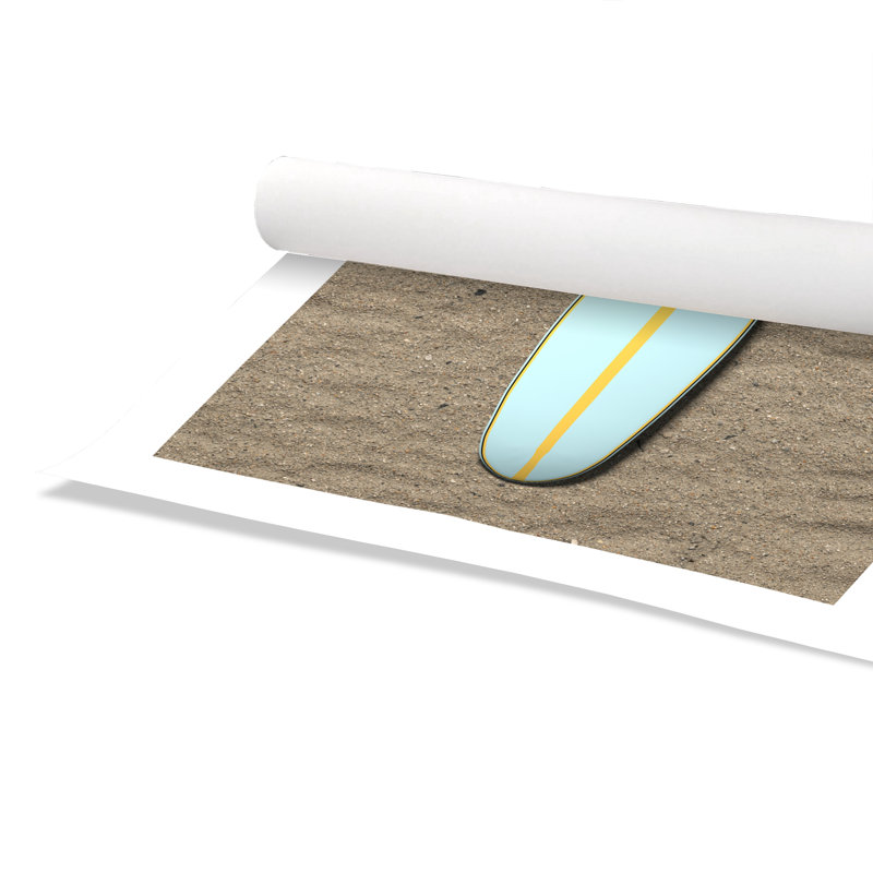 " Surf Circle " by Alexander Mils, Cadre mince en noyer, Pas de tapis, H 25,5 po x l 35,5 po x P 0,75 po