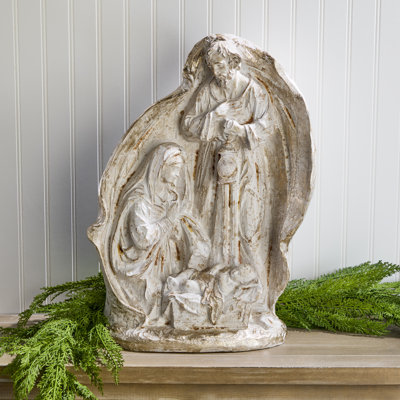 22" Resin Antique Holy Family
