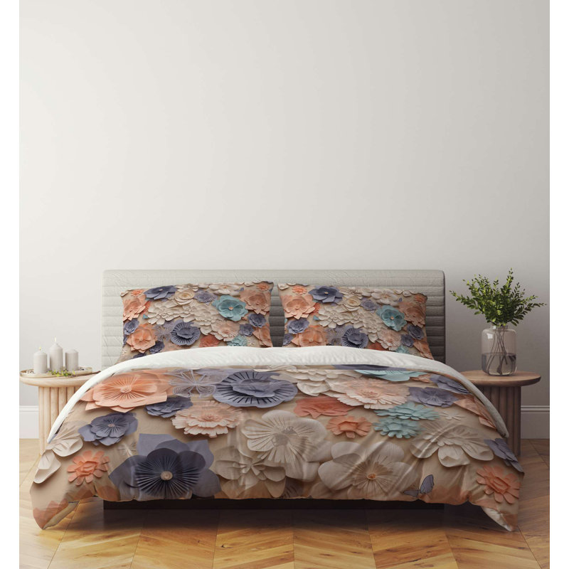 Super King Quilt Cover Set, 100% Soft Polyester & Cotton Blend, 102.4 x 86.6 Duvet Cover & 19.7 x 31.5 Pillowcases (2 Pieces) | Machine Washable, Envelope & Button Closure | Elegant & Durable Bedding Solution