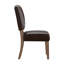 Chaise d'appoint rembourrée Deane en brun