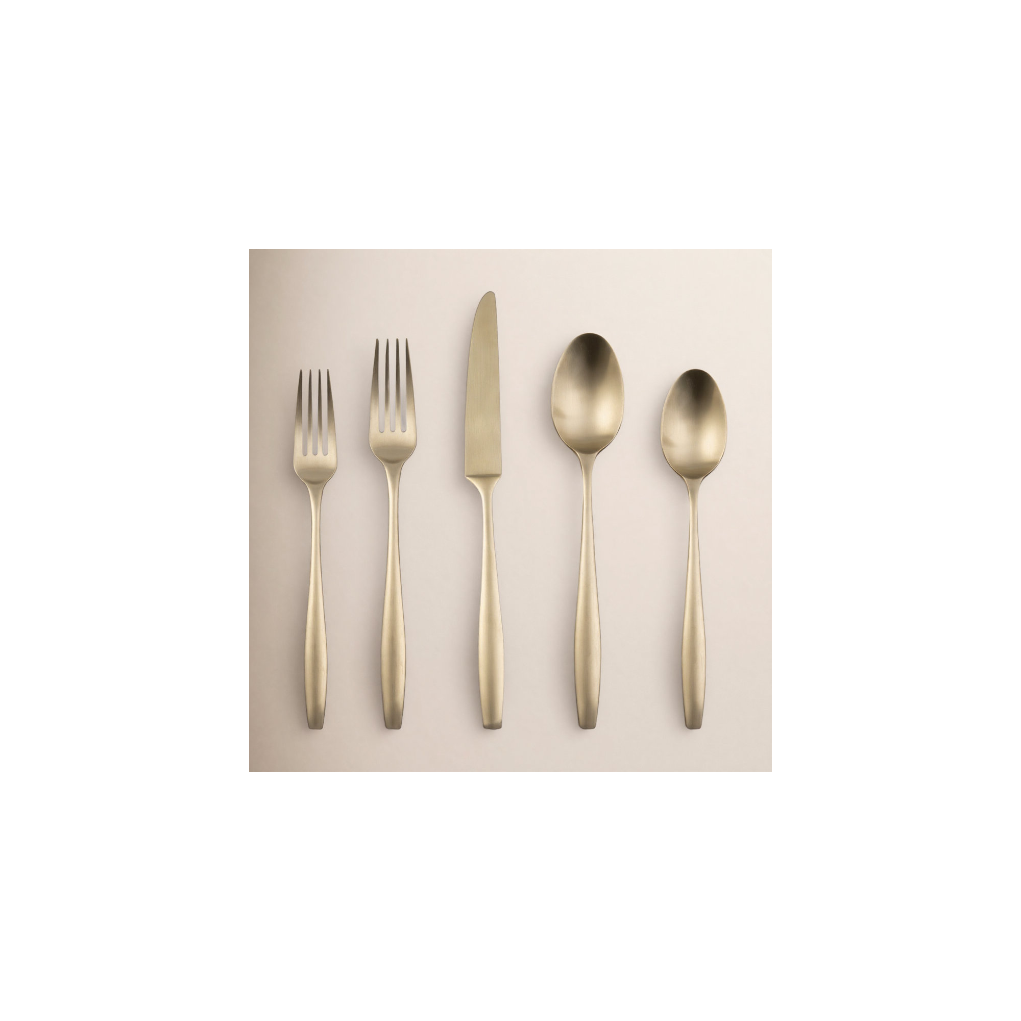 Edianna Flatware - Set of 20, Champagne