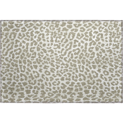 Premium Machine Washable Kishonna AMF43 Taupe Rug