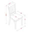 L'ensemble de mobilier de salle à manger 5 pièces comprend une table rectangulaire en bois avec feuille papillon et 4 chaises de cuisine, babeurre et cerise-20549034-49668421
