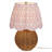 Rattan Table Lamp with Pleated Fabric Shade-1384491460