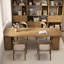 Bureau moderne et simple en bois massif-1125967507