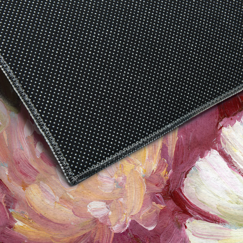 Tapis rectangulaire Divyan avec envers antidérapant, Rectangle 5 pi x 7 pi 6 po
