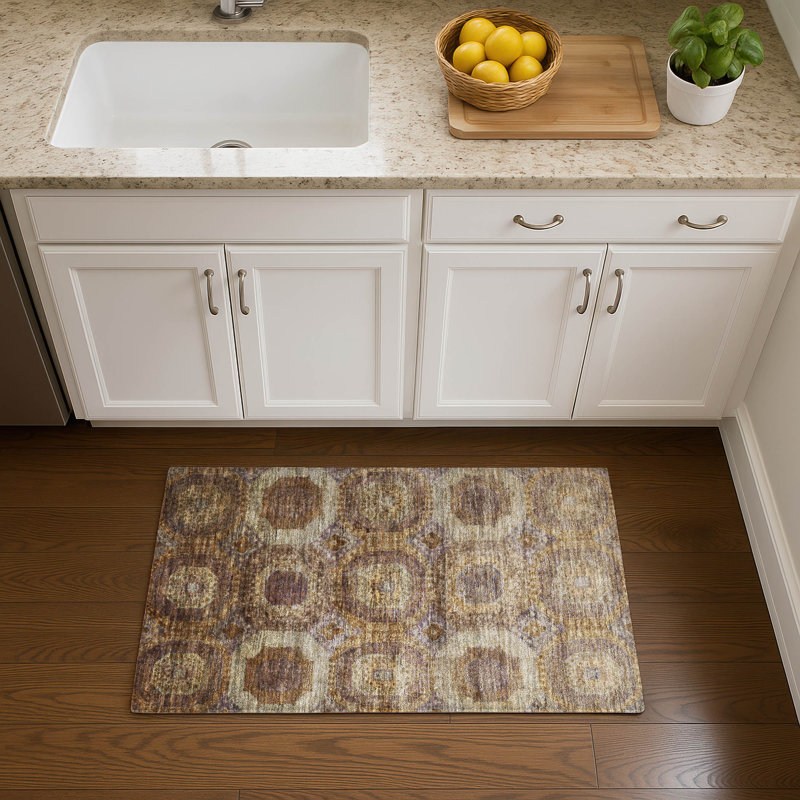 Premium Machine Washable Mayfield AMF1944 Panels Rug, Rectangle 1'8" x 2'6"