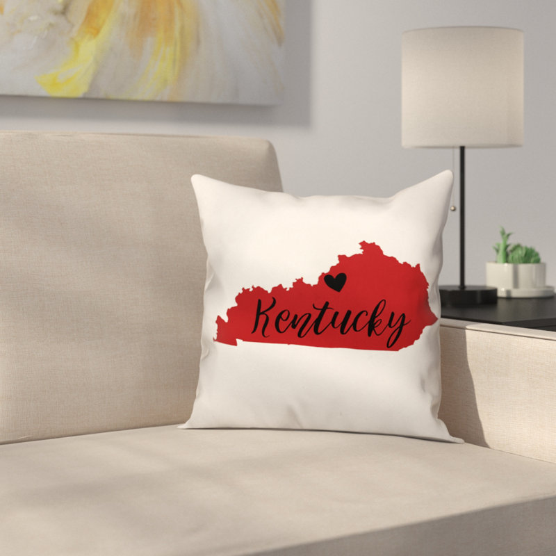 Coussin décoratif carré kentucky, 16 po x 1 po