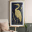 Egret on Indigo II - Reproduction d'art sur toile encadrée-539529109-539529105