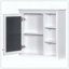 Armoire à pharmacie murale à miroir 3 tablettes ouvertes-121088131
