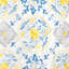 Ensemble de courtepointe 3 pièces 200 fils Blue / Yellow-65986258