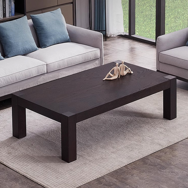 Simple light luxury solid wood coffee table, 15.74 H x 53.14 L x 29.52 W