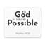 With God All Things Matthew 19:29 - Wrapped Canvas Print-600309787
