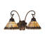 Tiffany 2 - Light Armed Sconce