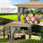 12x12 Outdoor Pop Up Canopy with Mosquito Netting Patio Tent-98929122