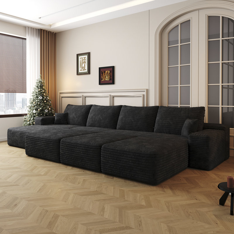 Boneless Luxury Modular Sofa Bed, Left Hand Facing