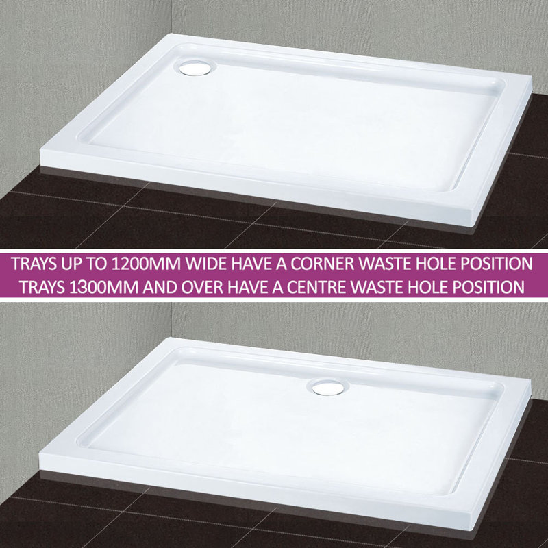 Daley Rectangular Shower Enclosure, 1900mm H x 1400mm W x 900mm D