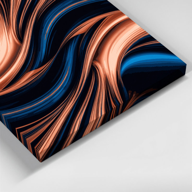 Digital Abstraction 66 Gray Canvas Wall Art, 12" H x 12" W