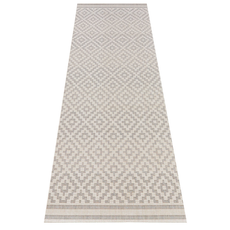 Flatweave Rug in Grey/Cream
