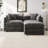 Modern Chenille Loveseat Sofa Couch With Ottoman-506217869-506217865
